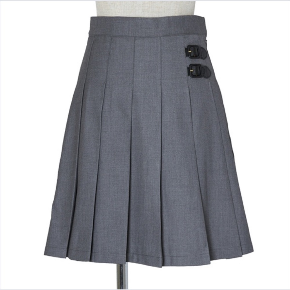 Fi.nt - Pleated skirt with belt - grey - new